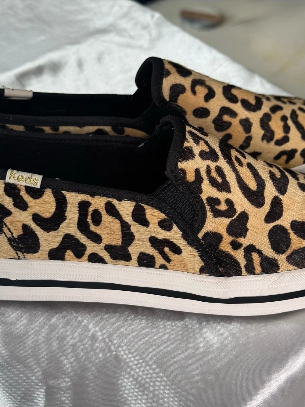 Keds x Kate Spade NY Women’s Size 9 Leopard Cheetah Print Slip On Sneakers